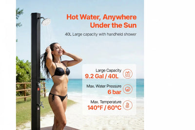 Marlowe's 40L Outdoor Heated Shower